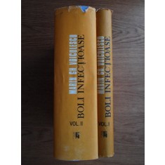 Marin Voiculescu - Boli infectioase 2 volume (1989, ed. cartonata)