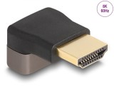 Adaptor metalic HDMI 8K60Hz T-M unghi 90 grade sus, Delock 60083