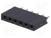 Conector 6 pini, seria {{Serie conector}}, pas pini 2,54mm, CONNFLY - DS1023-1*6S21