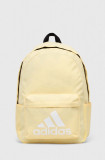 Adidas rucsac culoarea galben, mare, cu imprimeu, JF0673