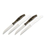 Kit cutit de bucatarie - 15 cm - negru alb - 4 bucati pachet