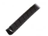 &Icirc;nfăşurare Spiralată Polipropilenă Neagră 18mm 1m