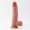 Vibratoare realiste - Crushious Inviktus 21,5 cm Vibrator din Silicon Lichid cu Telecomanda, Impingeri, Rotire, Incalzire Densitate Dubla Piele...