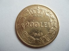 ROMANIA - 200 LEI 1945 , MIHAI I , L13.50 foto