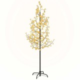 Cumpara ieftin Copac cu flori de cires cu LED, 220 LED-uri alb calde, 220 cm