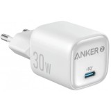 Incarcator Retea Anker Zolo, 30W, 3A, 1 x USB-C, Alb A2698G21