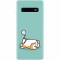 Husa silicon personalizata pentru Samsung Galaxy S10, Cute Corgi