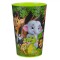 Pahar Plastic, Model Animale Junglă, Capacitate 340 ml, Multicolor