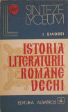 ISTORIA LITERATURII ROMANE VECHI-I. SIADBEI