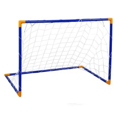Mini Poarta de Fotbal cu Plasa, Albastru foto