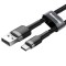 Cablu Date &amp; Incarcare Tip C 2A (Gri) 3 Metri Baseus CATKLF-UG1