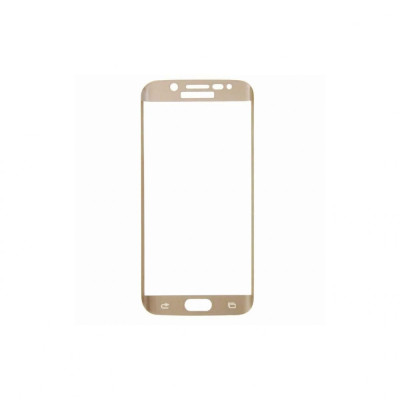 Folie Sticla Temperata Nano Slim Full Display Pentru Samsung Galaxy S6 Edge Gold Champagne foto