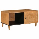 VidaXL Masă de cafea Maro deschis 80 x 50 x 40 cm Lemn masiv de mango