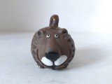 Figurina ceramica, leu, realizat manual, 6cm lungime x 5cm latime x 5cm inaltime