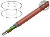 Cablu SiHF C 4G2,5mm2 Cu litat silicon roșu -60&deg; p&acirc;nă la 180&deg;C