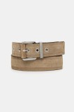 MICHAEL Michael Kors curea din piele &icirc;ntoarsă culoarea maro, 559145