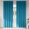 vidaXL Perdele cu perdele 2 pcs Turcoaz 225 x 140 cm Poliester