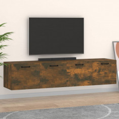 vidaXL Dulapuri TV de perete 2 buc. stejar fumuriu 60x36,5x35 cm lemn