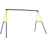AIYAPLAY Cadru pentru Leagăn de Grădină pentru Copii, Structură din Oțel, Anti-UV, Impermeabil, Suportă 150 kg, cu 4 C&acirc;rlige pentru Leagăn Tip Cuib, L