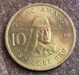 C50 - Moneda foarte veche - Peru - 10 soles de oro - 1982