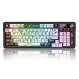 Tastatura gaming mecanica Bluetooth cu si fara fir Redragon Artemis Pro Anime neagra cu alb iluminare RGB