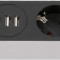 Prelungitor Brennenstuhl Premium-line 5 prize, 2 USB, 1 USB-C, 2.4A, 1,5m Buton On Off, Incarcare rapida