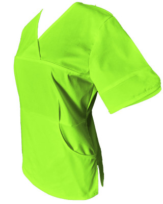 Halat Medical Pe Stil, Verde Lime, Model Sanda - 3XL foto