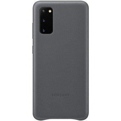 Husa Piele Samsung Galaxy S20 G980 / Samsung Galaxy S20 5G G981, Leather Cover, Gri EF-VG980LJEGEU foto