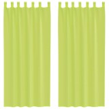 Cumpara ieftin Perdele din voile cu tabla 2 buc Verde mar