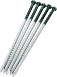 Set 50 bucăți cuie de oțel pentru iarbă artificială, cuie cu cap rotund galvanizate 5mm x 150mm pentru fixarea gazonului artificial pe teren dur sau s