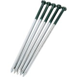 Set 50 bucăți cuie de oțel pentru iarbă artificială, cuie cu cap rotund galvanizate 5mm x 150mm pentru fixarea gazonului artificial pe teren dur sau s