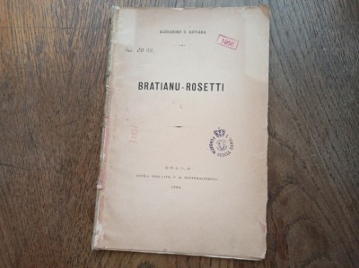 ALEXANDRU G.DJUVARA = BRTIANU- ROSETTI , 1884 foto