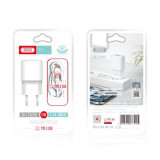 Incarcator Retea XO-L73, 2,4A, 1 X USB + Cablu de date / incarcare USB Type-C, Alb, Blister