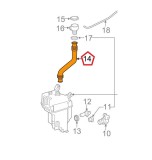 Gat umplere rezervor spalator Toyota Highlander (U50), 12.2013-2019, Gat de umplere cu capac, Aftermarket