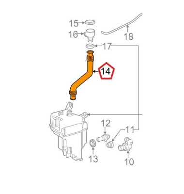 Gat umplere rezervor spalator Toyota Highlander (U50), 12.2013-2019, Gat de umplere cu capac, Aftermarket foto