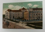 Carte poștală Timișoara Temesvar 1918 cu tramvai