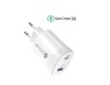 Incarcator&nbsp;220V cu 2 porturi USB-A / TYPE C + Cablu&nbsp;incarcare 1m