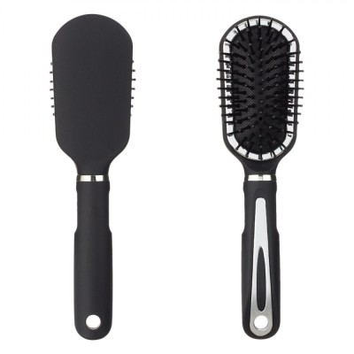 Perie de Păr, Model Călătorie, Plastic, Negru foto