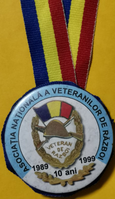 SV * VETERAN DE RĂZBOI * 10 ANI ASOCIAȚIA NAȚIONALĂ 1989 - 1999 foto