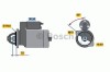 Starter HONDA CIVIC VII Hatchback (EU, EP, EV) (1999 - 2006) BOSCH 0 986 019 361