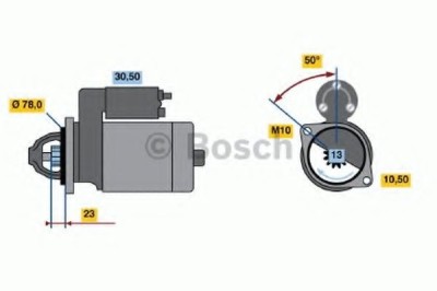 Starter OPEL ASTRA G Hatchback (F48, F08) (1998 - 2009) BOSCH 0 986 019 361 foto