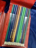 CREIOANE COLORATE vechi ETUI original per.Comunista-husa personalizata cu nume,