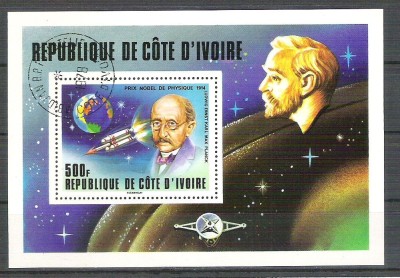 C&amp;ocirc;te d&amp;#039;Ivoire 1978 Nobel, perf. sheet, used R.023 foto