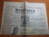 Dreptatea 10 mai 1991- ziua regalitatii,si art. regele mihai si linistea noastra