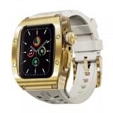Husa Waterproof ShellBox pentru Apple Watch 44mm Series, Aurie