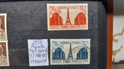 1951-Franta- YT=911,912 set. MNH+st foto