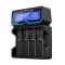 Incarcator litiu 4x18650 universal USB XTAR X4 LCD