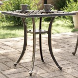 Masa gradina bronz 53x53 cm aluminiu turnat patrata