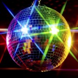 Cumpara ieftin Glob disco pentru petreceri cu aplicatii oglinda multicolor,diametru 30 cm