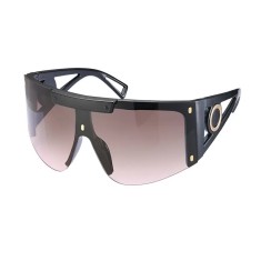 Ochelari soare de dama Mbrands, polarizati, masivi Negru/Rose gold